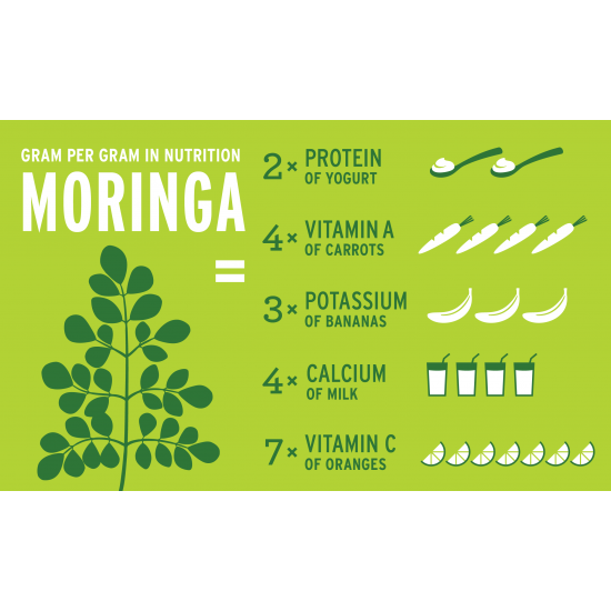 HG MORINGA - POWDER-FILLED CAPSULES, PURE POWDER