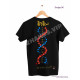 YHVH DNA LLETTERS BACK BLACK TEE